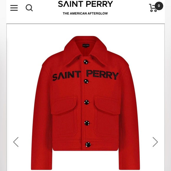 Red Saint Perry Mens jacket - Picture 1 of 8